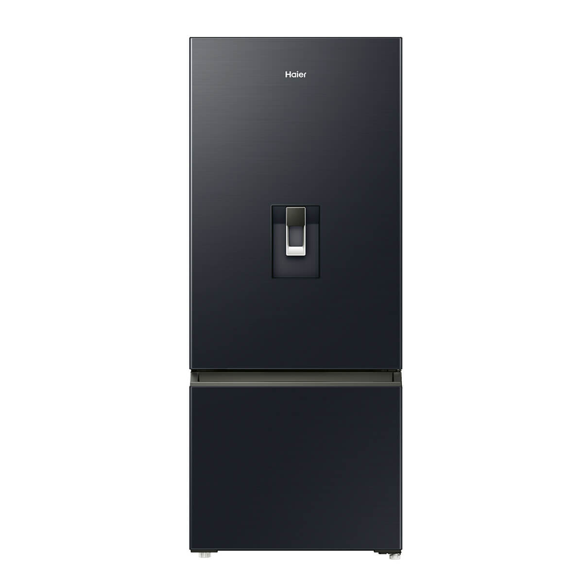 Haier 431L Bottom Mount Fridge with Non-Plumbed Water Dispenser Black HRF420BHC