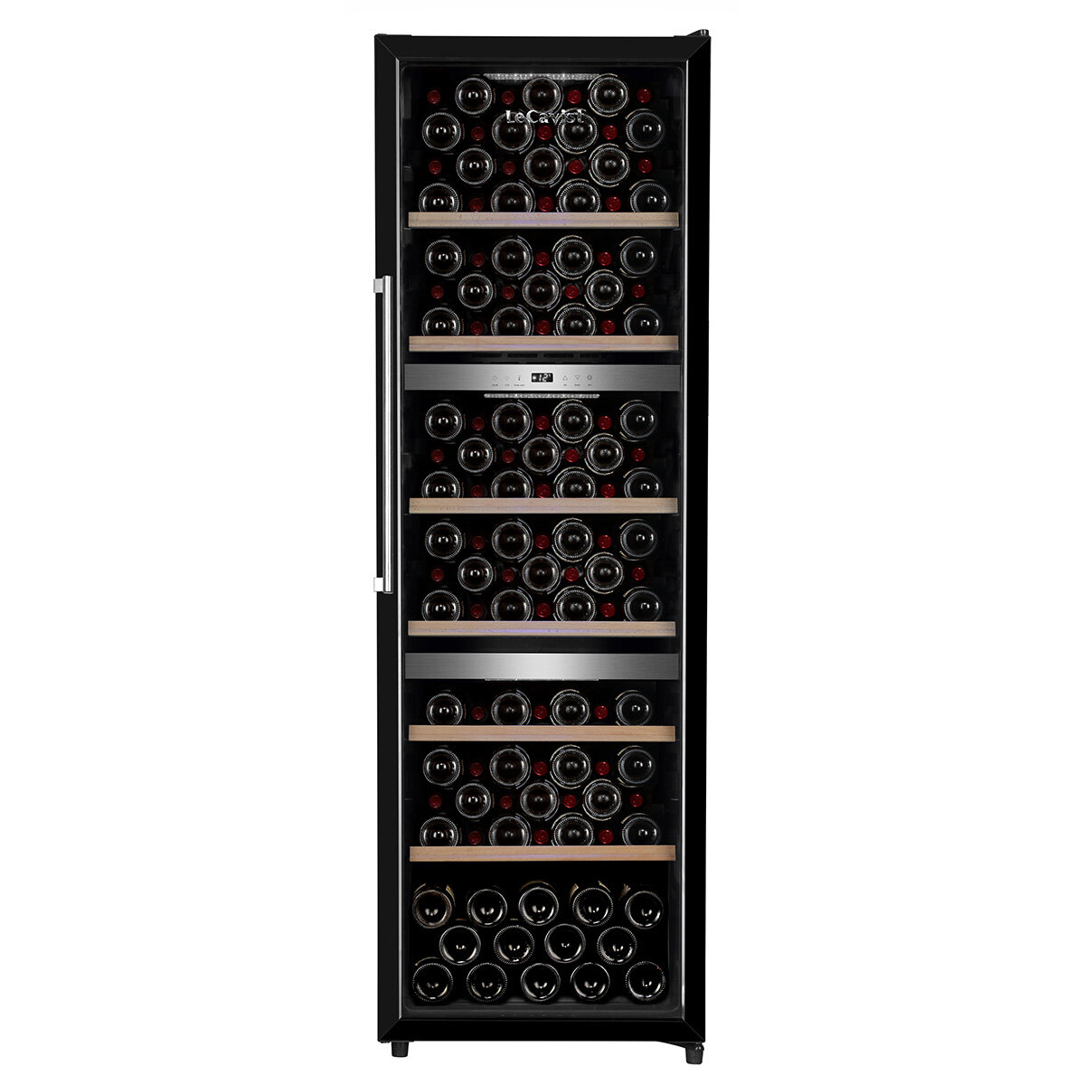 LeCavist 140 Bottle Triple Zone Wine Fridge Black LKS140VN3Z