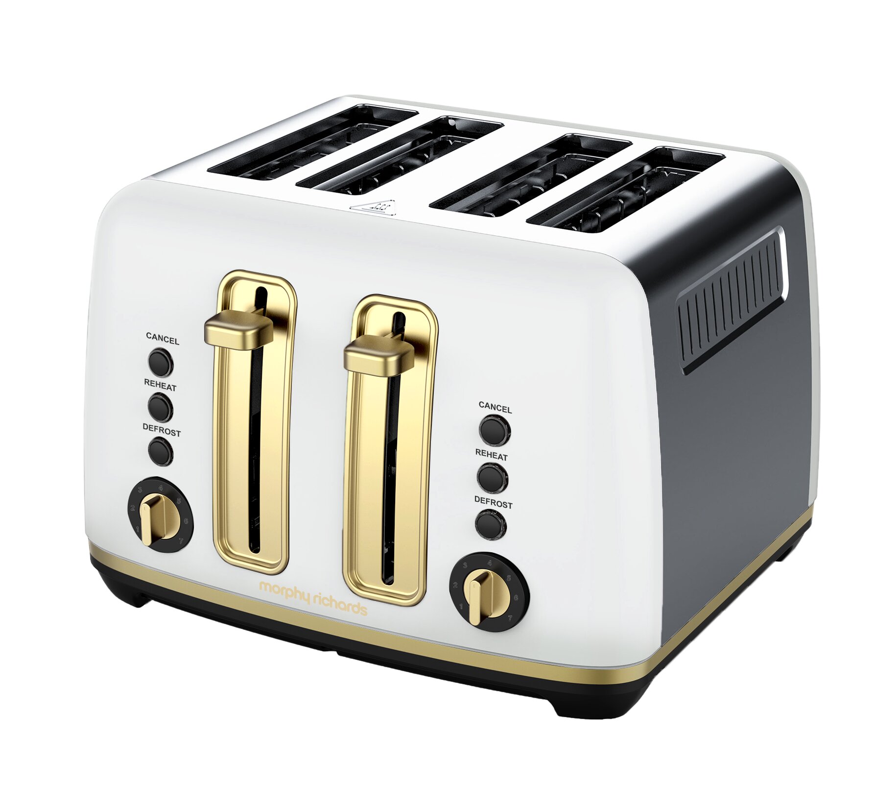 Morphy Richards Ascend Soft Gold 4 Slice Toaster White MRAT4WT