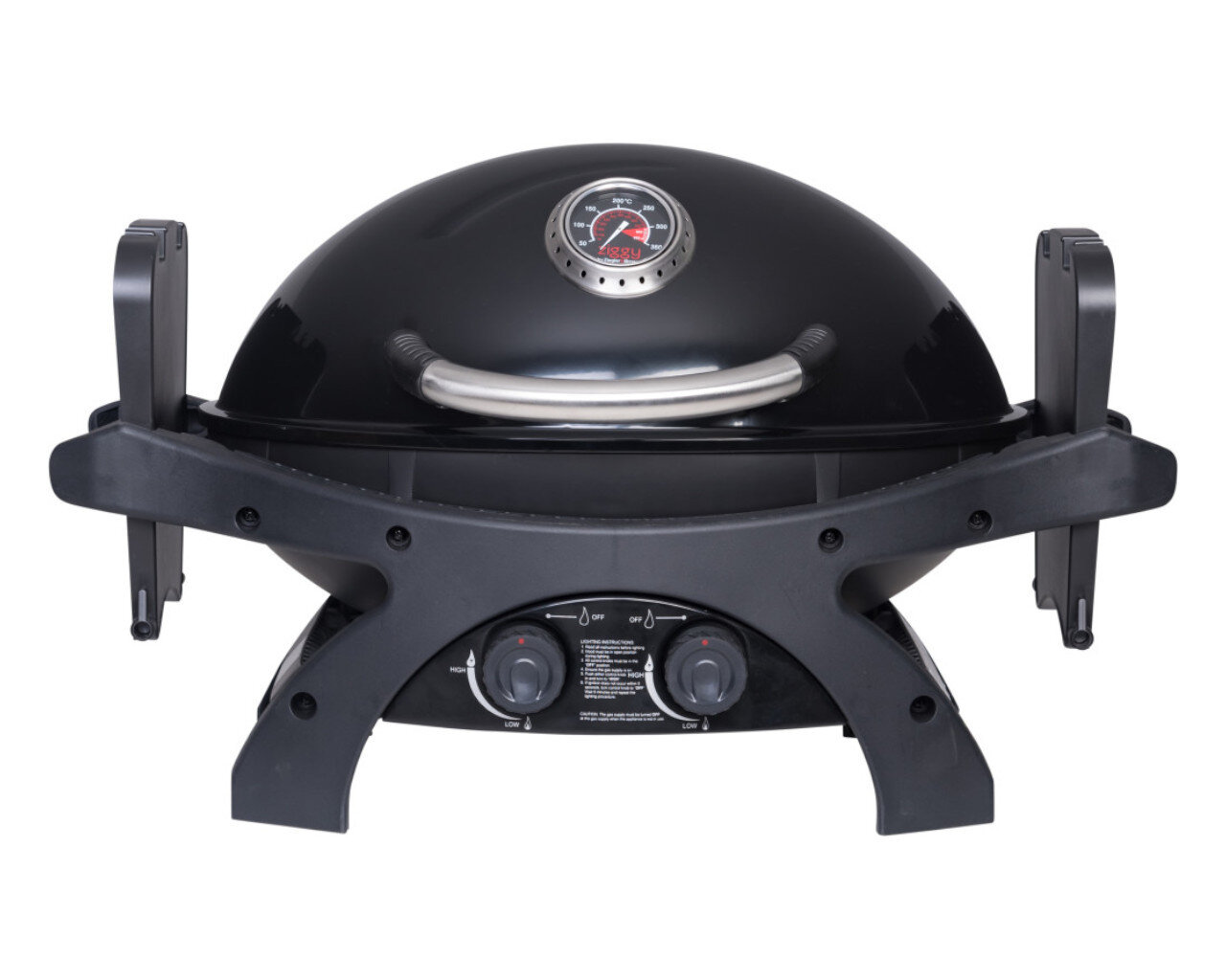 Ziggy Classic Twin Grill Portable LPG BBQ Black XNZ-ZGTGLEBC