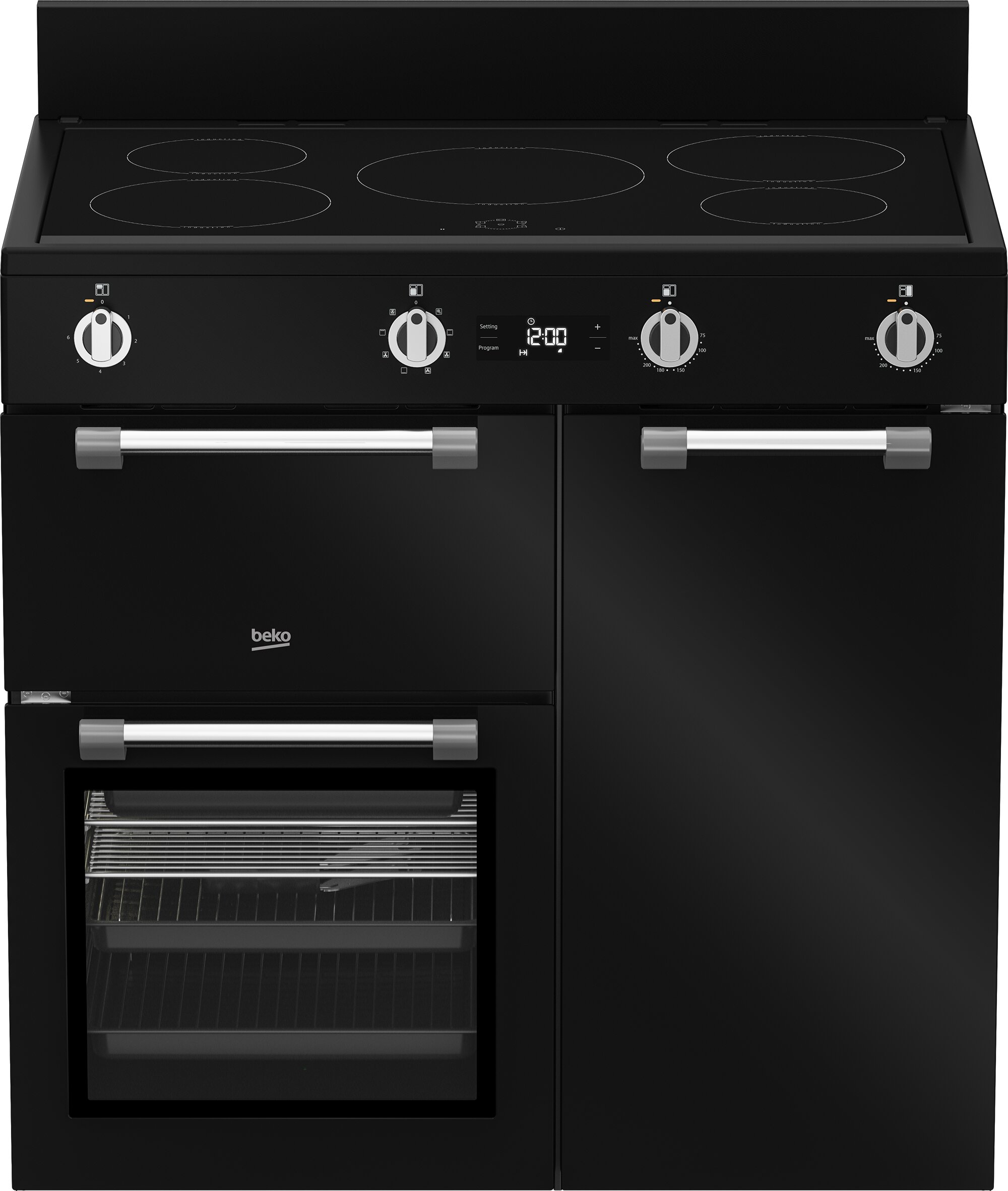 Beko 90 cm Induction Multi Door Oven BRC916IMB