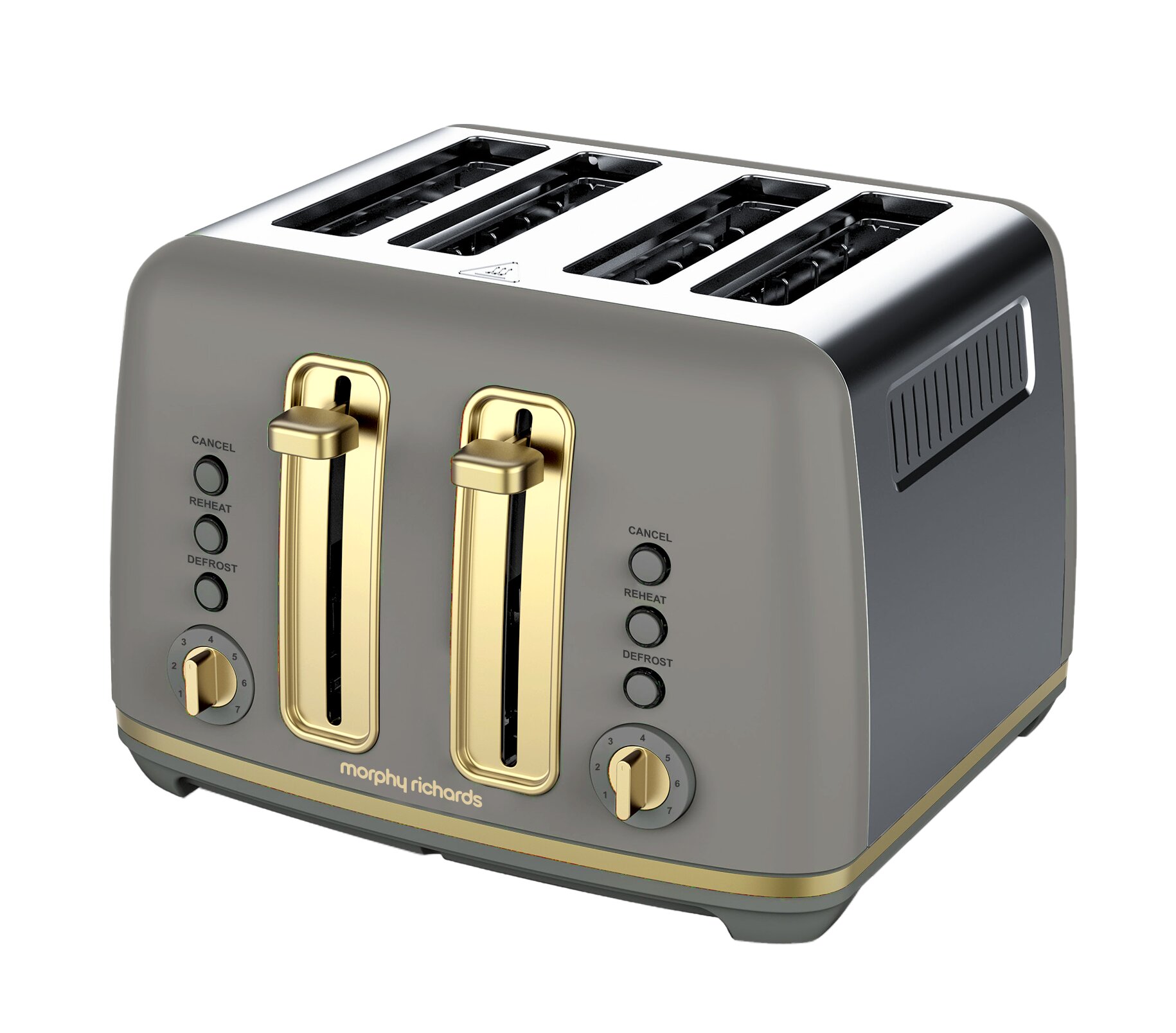 Morphy Richards Ascend Soft Gold 4 Slice Toaster Mushroom Grey MRAT4MG