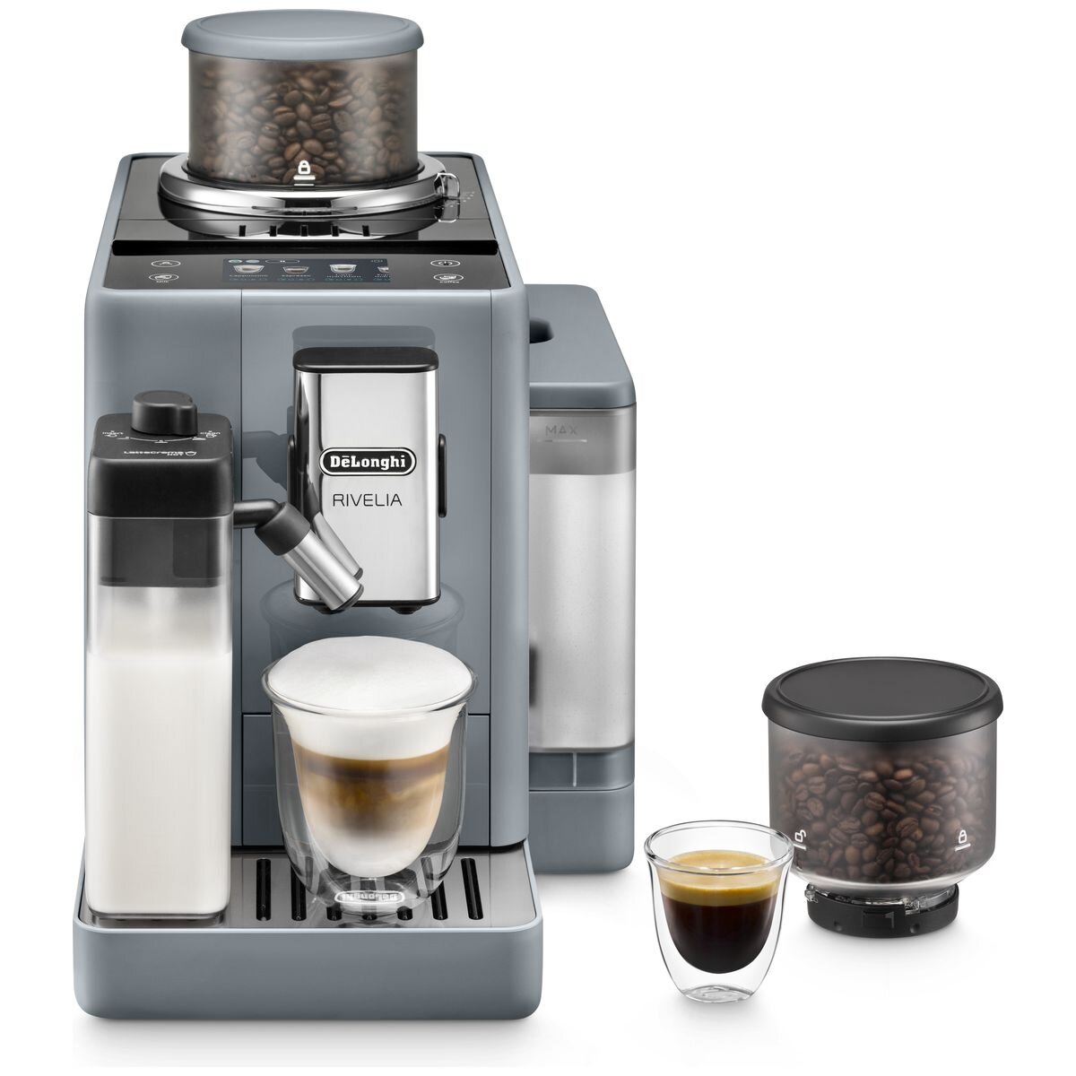 Delonghi Rivelia Fully Automatic Coffee Machine Grey EXAM44055G